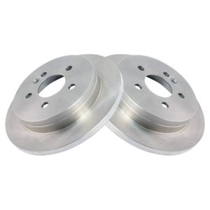 Mercedes Benz ML320 ML350 ML430 Rear Driver & Passenger Side 2 Piece Brake Rotor Set TRQ BRA75249
