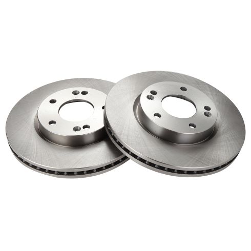 Hyundai Tiburon Tucson Kia Sportage Front Driver & Passenger Side 2 Piece Brake Rotor Set TRQ BRA75271