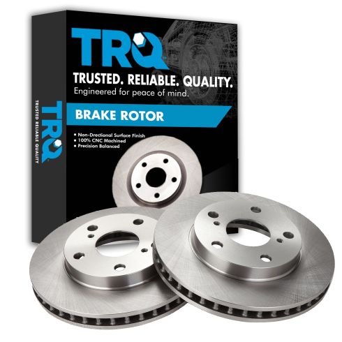 Toyota Camry Front Driver & Passenger Side 2 Piece Brake Rotor Set TRQ BRA75275