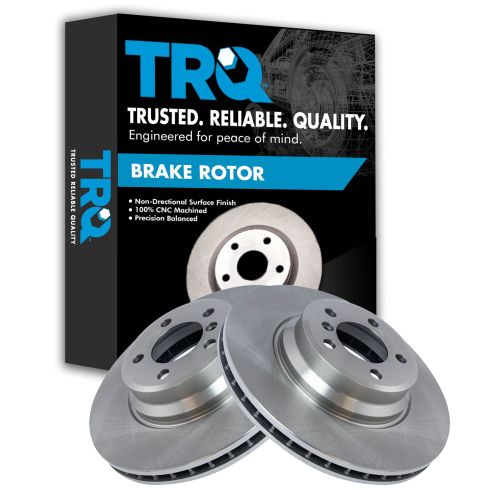 BMW Front Driver & Passenger Side 2 Piece Brake Rotor Set TRQ BRA75281