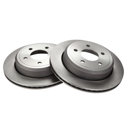 Ford Mercury Rear Driver & Passenger Side 2 Piece Brake Rotor Set TRQ BRA75312