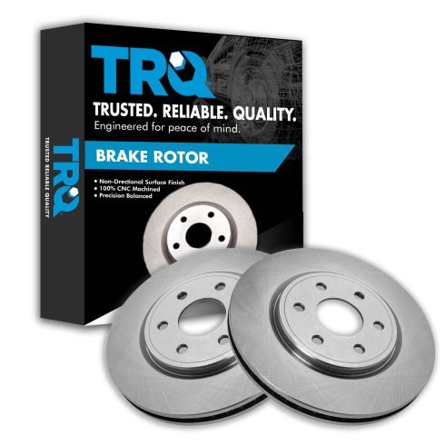 Nissan Suzuki Front Driver & Passenger Side 2 Piece Brake Rotor Set TRQ BRA75398