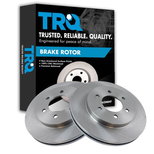 Ford F150 Lincoln Mark LT Front Driver & Passenger Side 2 Piece Brake Rotor Set TRQ BRA75459
