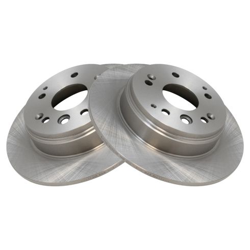 Honda Element Acura TL Rear Driver & Passenger Side 2 Piece Brake Rotor Set TRQ BRA75600