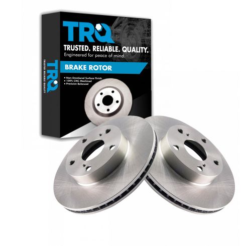 2005-15 Toyota Tacoma Front Driver & Passenger Side with 5 Lug Wheels 2 Piece Brake Rotor Set TRQ BRA75735