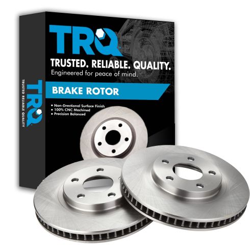 Front Driver & Passenger Side 2 Piece Brake Rotor Set TRQ BRA75821