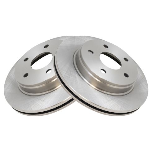 Dodge Ram Chrysler Front Driver & Passenger Side 2 Piece Brake Rotor Set TRQ BRA75900