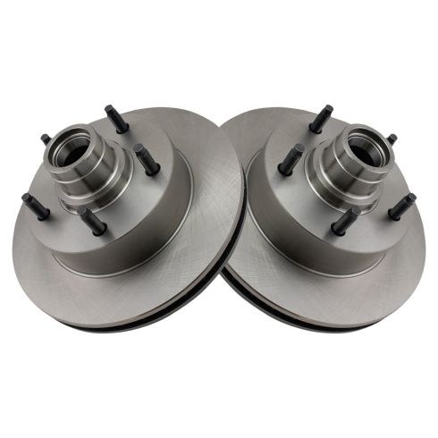 Ford Front Driver & Passenger Side 2 Piece Brake Rotor Set TRQ BRA70800