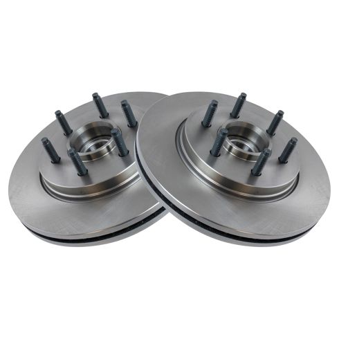 Ford Lincoln Front Driver & Passenger Side 2 Piece Brake Rotor Set TRQ BRA76041