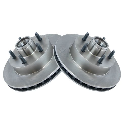 Ford Ranger Mazda B2300 B3000 B4000 Front Driver & Passenger Side 2 Piece Brake Rotor Set TRQ BRA76079
