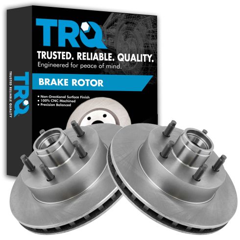 Ford Ranger Mazda B2300 B3000 B4000 Front Driver & Passenger Side 2 Piece Brake Rotor Set TRQ BRA76079