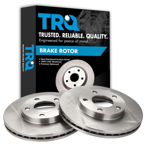Ford Mustang Front Driver & Passenger Side 2 Piece Brake Rotor Set TRQ BRA76132