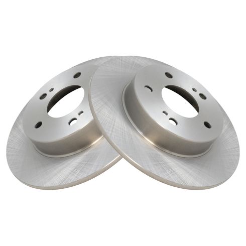 Nissan Maxima Infiniti I30 I35 Rear Driver & Passenger Side 2 Piece Brake Rotor Set TRQ BRA76304