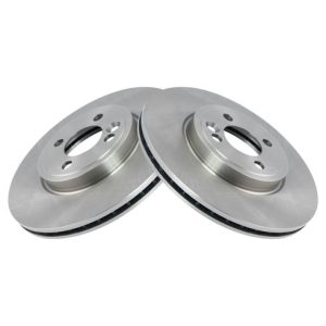 Mini Cooper Front Driver & Passenger Side 2 Piece Brake Rotor Set TRQ BRA76545