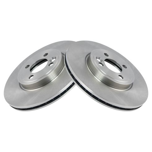 Mini Cooper Front Driver & Passenger Side 2 Piece Brake Rotor Set TRQ BRA76545