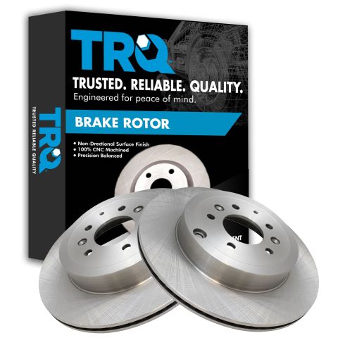 2007-15 Mazda CX-9 Rear Driver & Passenger Side 2 Piece Brake Rotor Set TRQ BRA70804