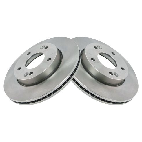 2010-11 Kia Soul Base Model Front Driver & Passenger Side 2 Piece Brake Rotor Set TRQ BRA76709
