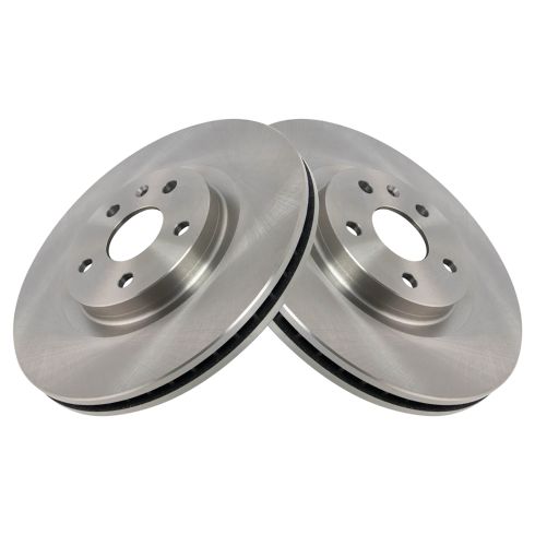 Chevrolet Buick Cadillac Front Driver & Passenger Side 2 Piece Brake Rotor Set TRQ BRA70806