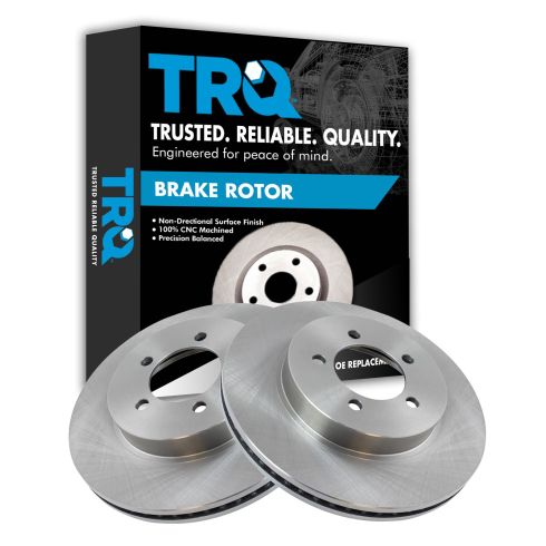 Ford Explorer Mercury Mountaineer Front Driver & Passenger Side 2 Piece Brake Rotor Set TRQ BRA76860