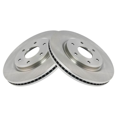 Nissan Armada Infiniti QX56 Front Driver & Passenger Side 2 Piece Brake Rotor Set TRQ BRA76876