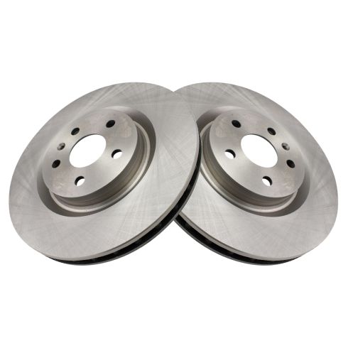 Chevrolet Buick Pontiac Front Driver & Passenger Side 2 Piece Brake Rotor Set TRQ BRA76982