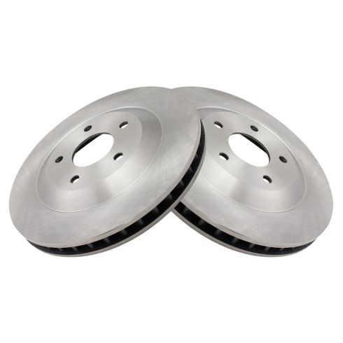 Chevrolet Corvette Cadillac XLR Front Driver & Passenger Side 2 Piece Brake Rotor Set TRQ BRA77129