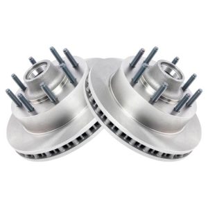 Ford Front Driver & Passenger Side 2 Piece Brake Rotor Set TRQ BRA77255