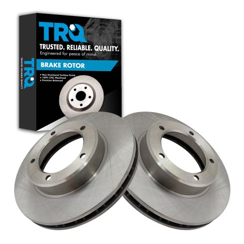 1998-07 Toyota Land Cruiser Lexus LX470 Front Driver & Passenger Side 2 Piece Brake Rotor Set TRQ BRA77751