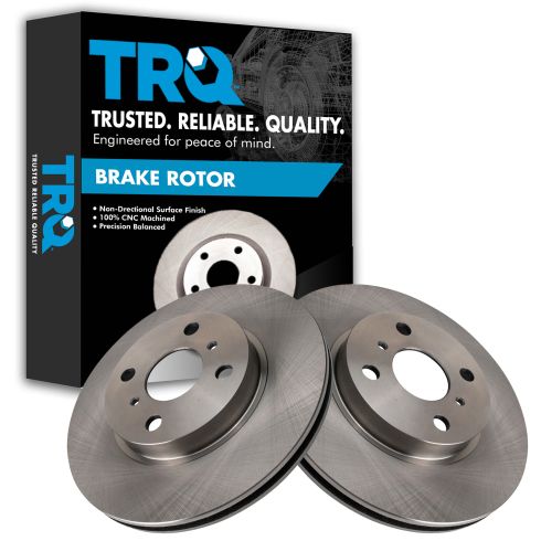 Toyota Echo MR2 Spyder Front Driver & Passenger Side 2 Piece Brake Rotor Set TRQ BRA77771