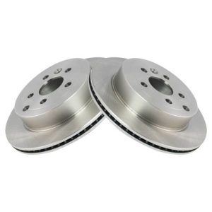 2008-12 Land Rover LR2 Rear Driver & Passenger Side 2 Piece Brake Rotor Set TRQ BRA77870