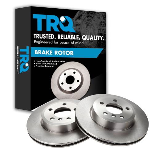 2004-10 BMW X3 Front Driver & Passenger Side 2 Piece Brake Rotor Set TRQ BRA77893