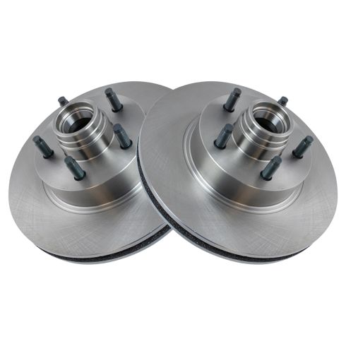 Ford Mazda Mercury Front Driver & Passenger Side 2 Piece Brake Rotor Set TRQ BRA77897