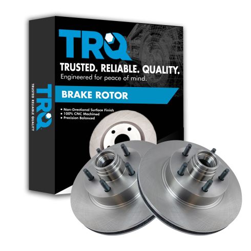 Ford Mazda Mercury Front Driver & Passenger Side 2 Piece Brake Rotor Set TRQ BRA77897