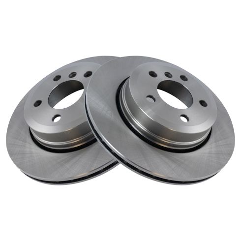 2004-10 BMW X3 Rear Driver & Passenger Side 2 Piece Brake Rotor Set TRQ BRA77900