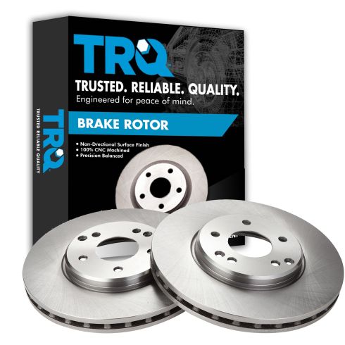 Mercedes Benz Chrysler Front Driver & Passenger Side 2 Piece Brake Rotor Set TRQ BRA77905