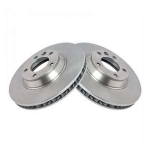 VW Touareg Audi Q7 Porsche Cayenne Front Driver & Passenger Side 2 Piece Brake Rotor Set TRQ BRA77935