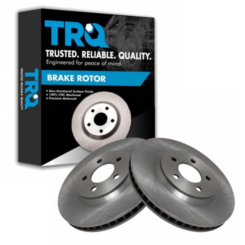 Ford Mustang Front Driver & Passenger Side 2 Piece Brake Rotor Set TRQ BRA77938