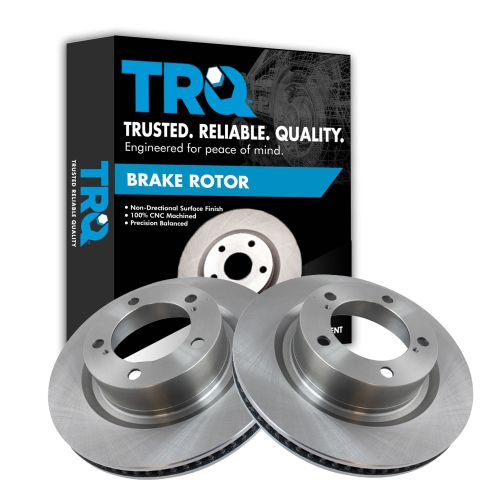 Toyota Lexus Front Driver & Passenger Side 2 Piece Brake Rotor Set TRQ BRA77956