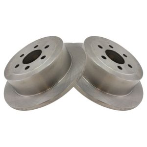 2003-04 Dodge Dakota Rear Driver & Passenger Side 2 Piece Brake Rotor Set TRQ BRA78050