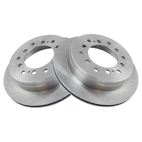 Toyota Lexus Rear Driver & Passenger Side 2 Piece Brake Rotor Set TRQ BRA78111