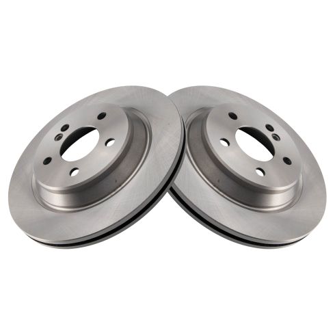 Mercedes Benz CL500 S430 S500 Rear Driver & Passenger Side 2 Piece Brake Rotor Set TRQ BRA78205