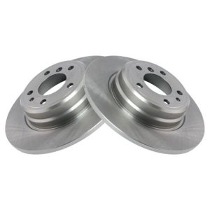BMW 740i 740iL 840Ci 850Ci 850CSi Rear Driver & Passenger Side 2 Piece Brake Rotor Set TRQ BRA78245
