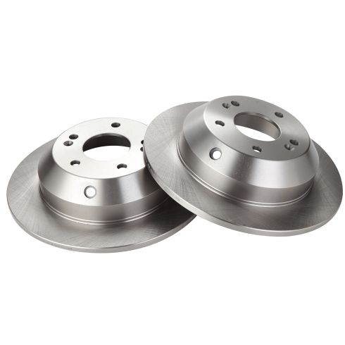 Hyundai Kia Rear Driver & Passenger Side 2 Piece Brake Rotor Set TRQ BRA78253