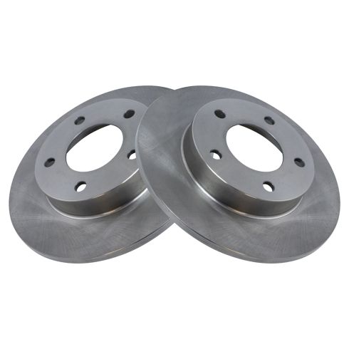 Ford Mazda Rear Driver & Passenger Side 2 Piece Brake Rotor Set TRQ BRA78284