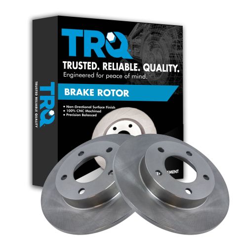 Ford Mazda Rear Driver & Passenger Side 2 Piece Brake Rotor Set TRQ BRA78284