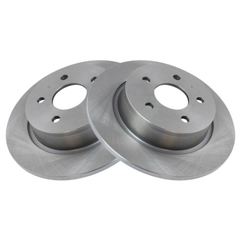 Ford C-Max Escape Transit Connect Rear Driver & Passenger Side 2 Piece Brake Rotor Set TRQ BRA78290