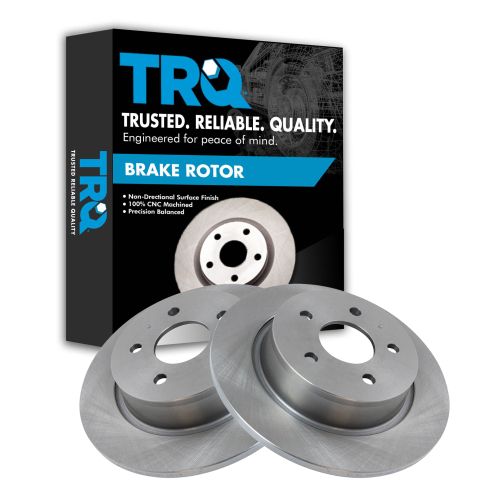 Ford C-Max Escape Transit Connect Rear Driver & Passenger Side 2 Piece Brake Rotor Set TRQ BRA78290