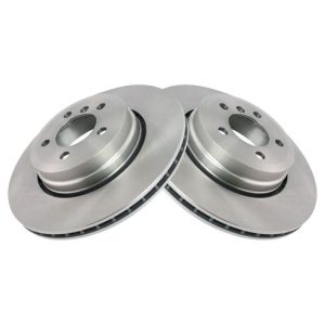 BMW 750i 750Li 760i 760Li Rear Driver & Passenger Side 2 Piece Brake Rotor Set TRQ BRA78315