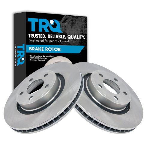 Ford Mustang Front Driver & Passenger Side 2 Piece Brake Rotor Set TRQ BRA78348