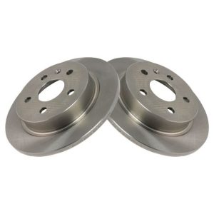 Chevrolet Buick Rear Driver & Passenger Side 2 Piece Brake Rotor Set TRQ BRA14120